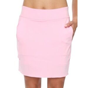 Belyn Key Tin Cup Tiered Skort Petal Pink Golf Athletic Skirt Women's M Classic